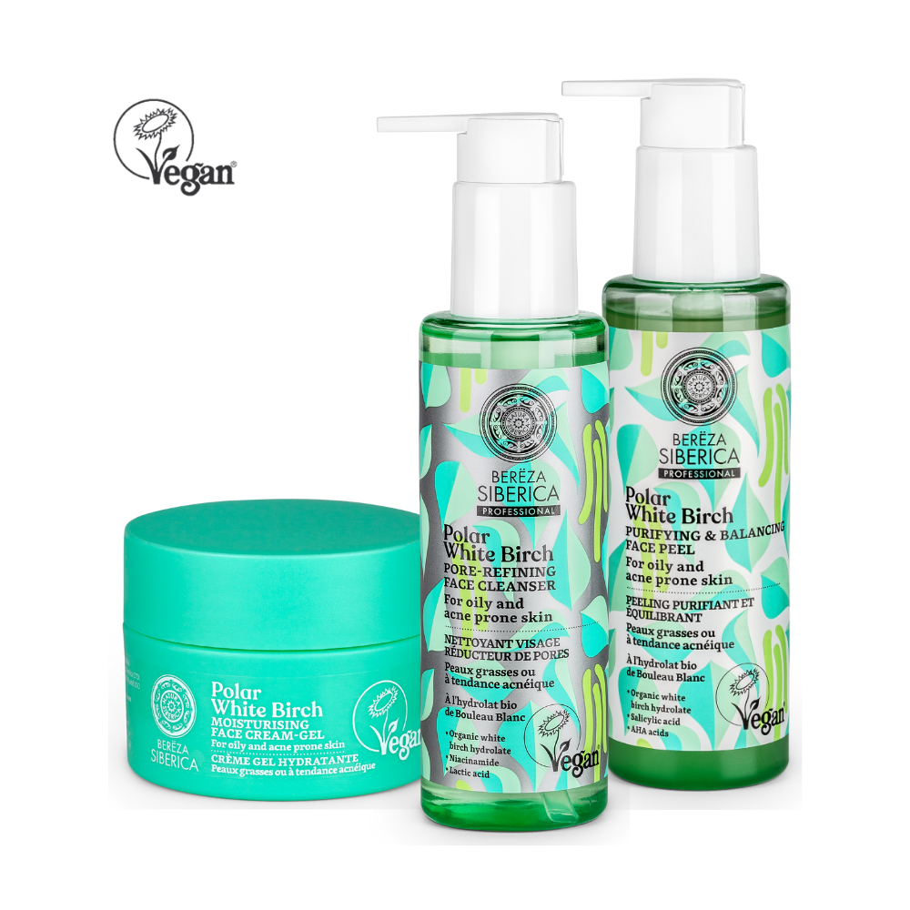 بولار بيرش - روتين علاج حب الشباب و الرؤوس البيضاء و السوداء Acne Basic Treatment Set