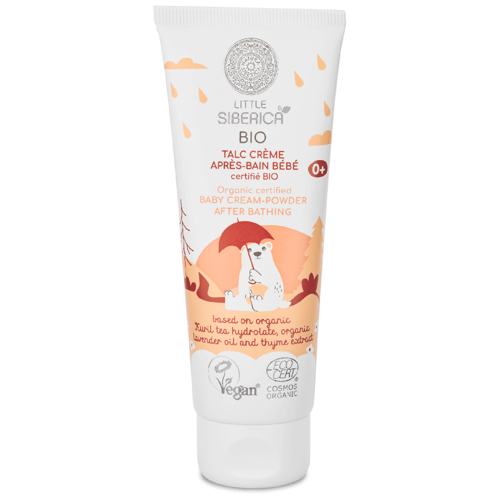 Little Siberica Organic Certified Baby Cream-Powder After Bathing, 75 ml