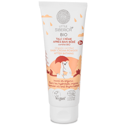 Little Siberica Organic Certified Baby Cream-Powder After Bathing, 75 ml